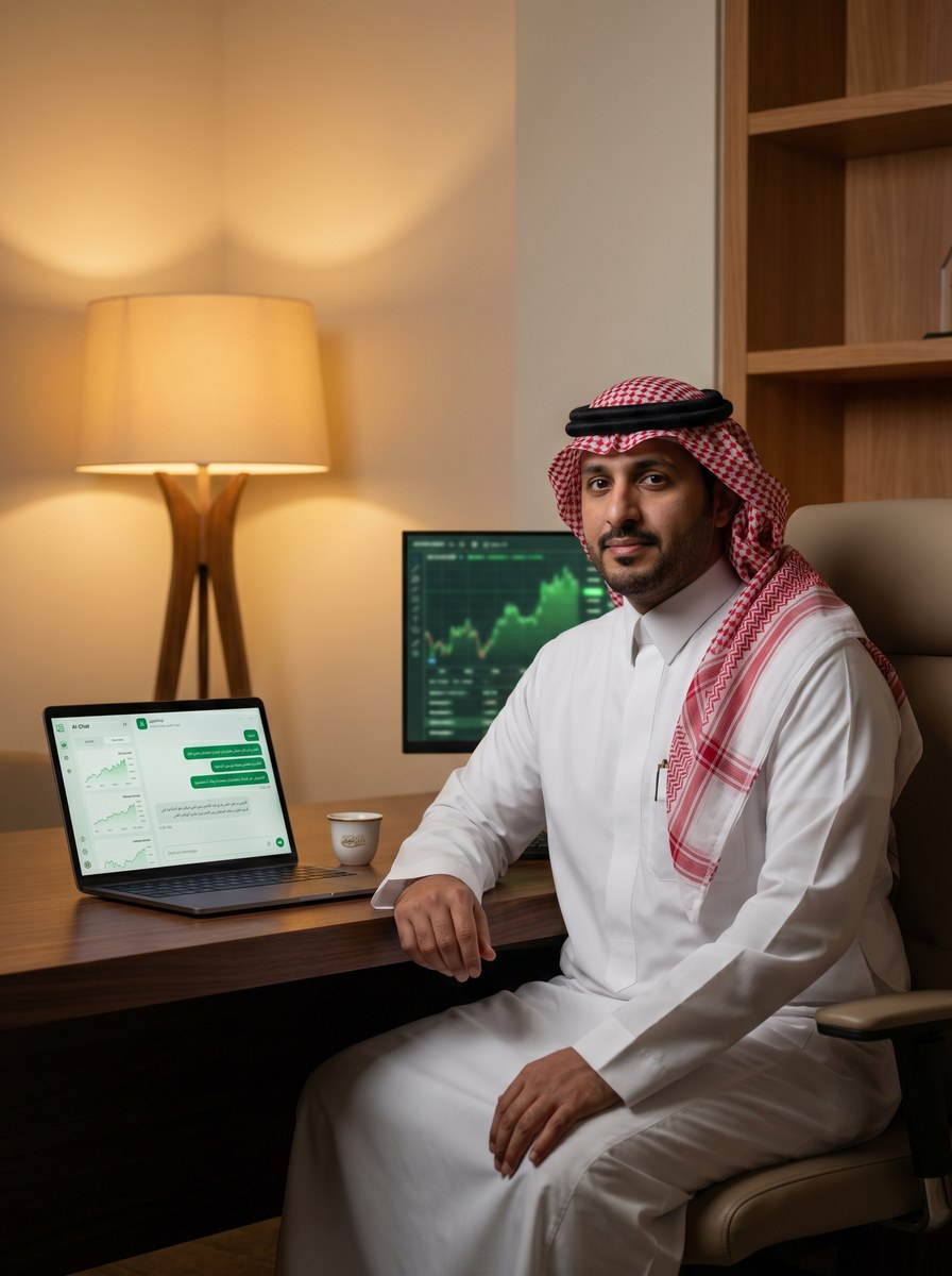 رائد أعمال سعودي يستخدم صفوان